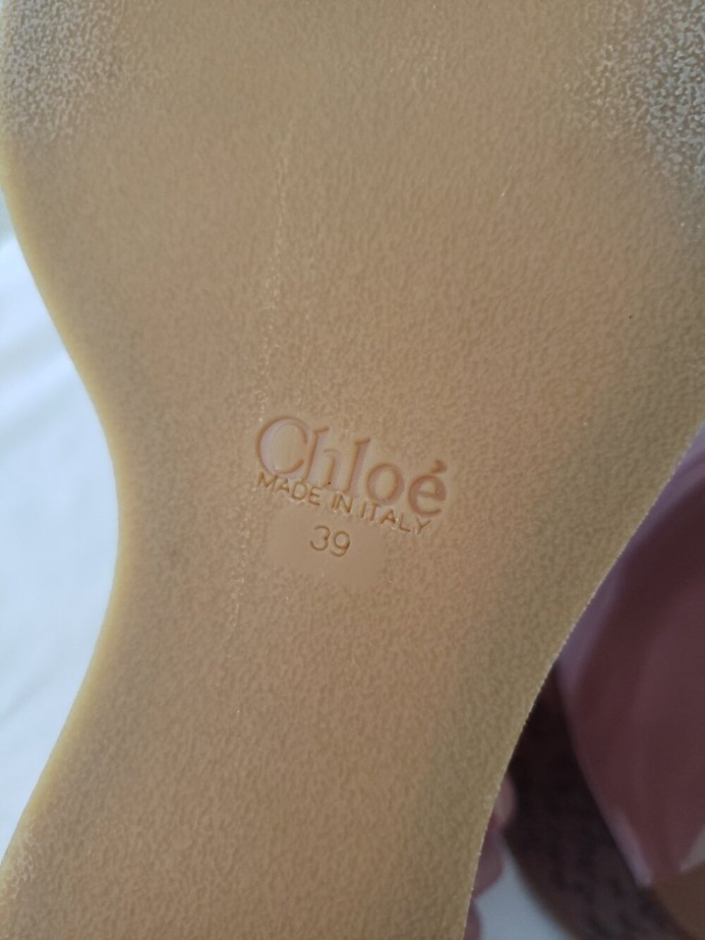 Chloe Maxime Platform Wedge Sandal PVC Clear Pink NWT $1090 - Picture 16 of 16